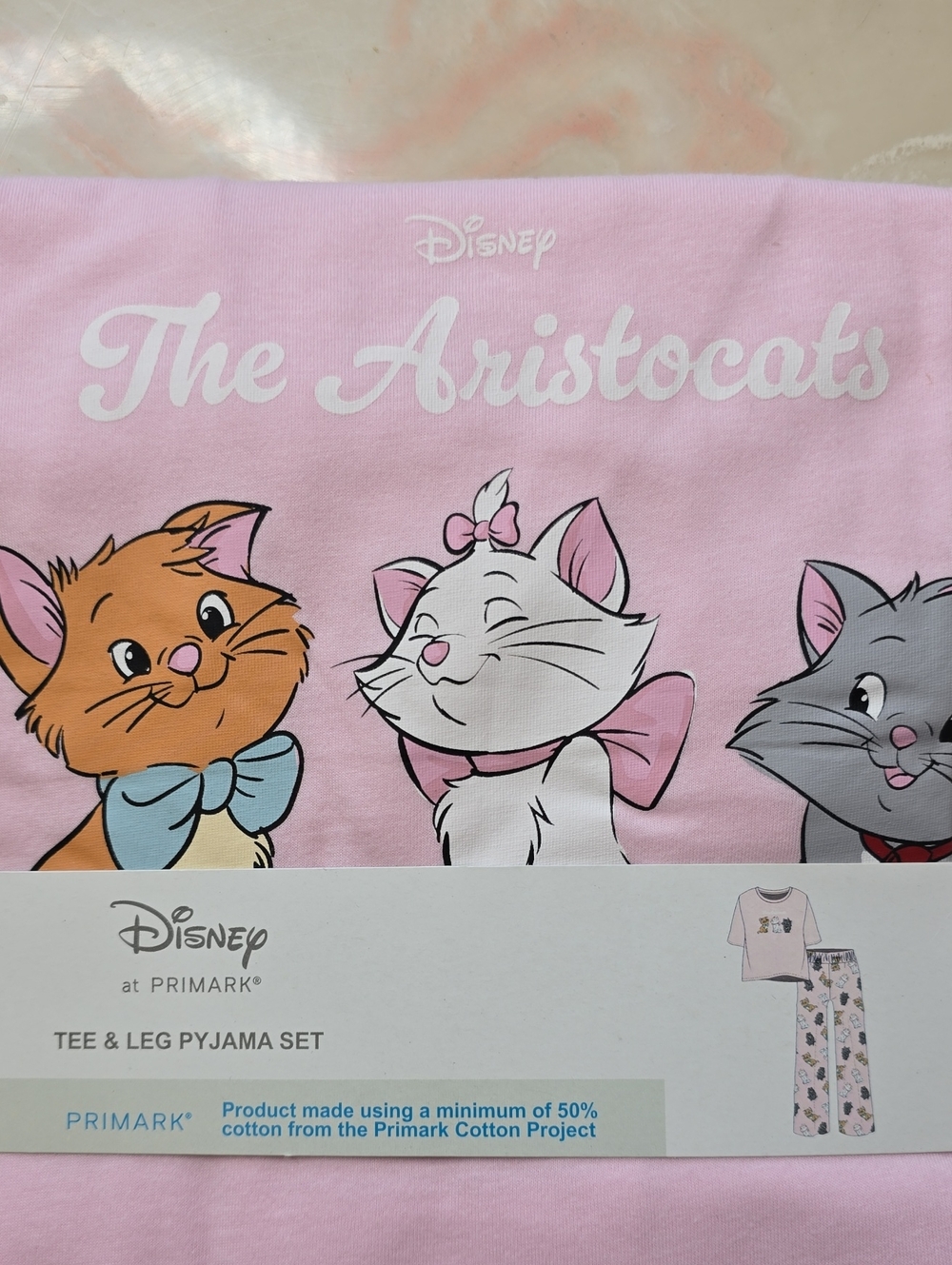 NWT Primark X Disney The Aristocats Pajama Set MED Pink - Picture 4 of 8